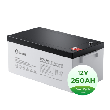 Batteria solare di Sunpal AGM Lead Acid - da 12v da 50 AH a 200 AH Batterie di gel di ciclo profondo ricaricabili