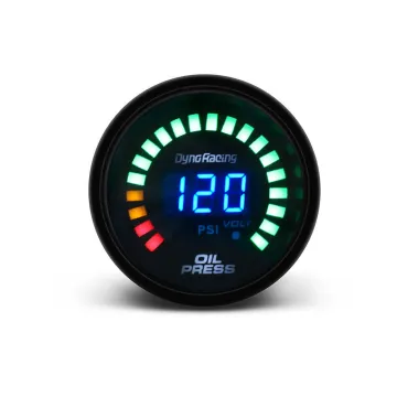 2" 52mm Digital LED Car Oil Pressure Gauge with Smoke Appearance and 20-LED Display