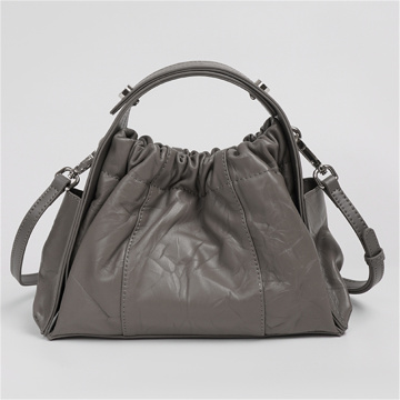 Graceful Crossbody with Genuine Leather Clouds