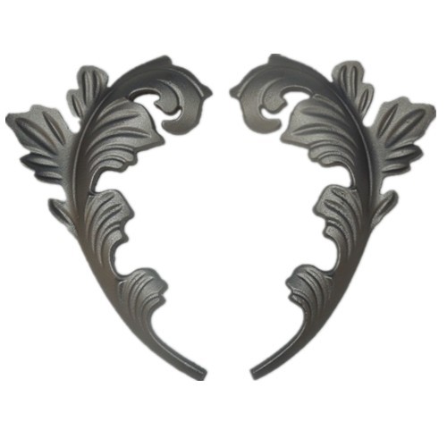 Cast Iron Gate ornements de feuilles et fleurs