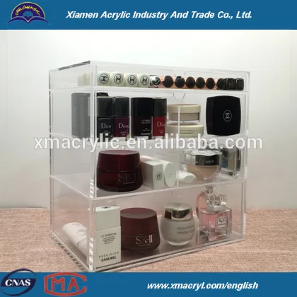 Cosmetic Display Box Makeup Brush and Lipstick Holder