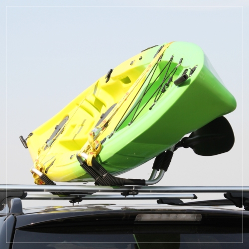 Porta kayak con telaio in alluminio
