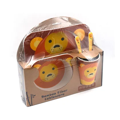 Bamboo Fiber Biodegradable Baby Tableware Manufacturer