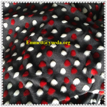 acrylic flowers polka floral jcquard pattern woolen knit fabric