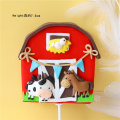 Happy Farm Cow Horse Train scarecrow Clay Cake Toppers for Children's Day Party Baby Happy Birthday Supplies Lovely Gifts