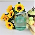 Green Bubbled Recycled Glass Stemless Wine Glass Tumbler