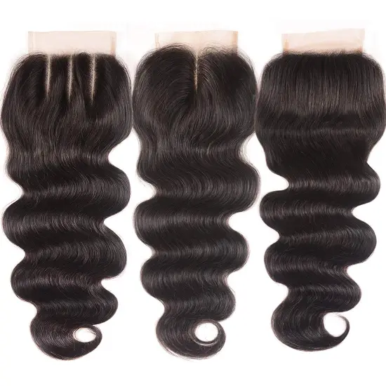 Lan-Daisy Body Wave  4x4 Transparent HD Lace Closure  Brazilian  Human Hair Closure