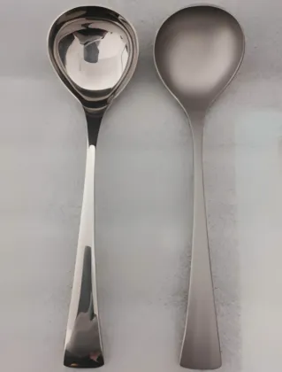 Pure titanium soup ladle