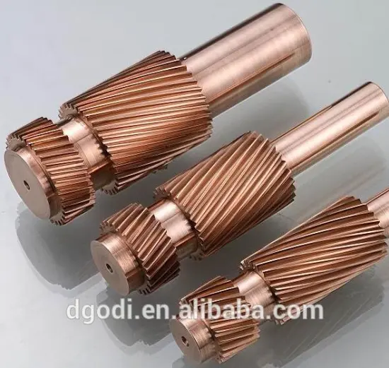 air compressor spare parts of brass/copper helical gear