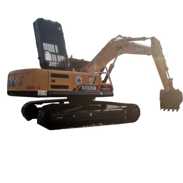 Used SANY 335H High-Efficiency Excavators for Sale: Key Features Include Isuzu Engine, KPI Gearbox, PLC Control, Core Motor, Pump, Gear, and Bearing