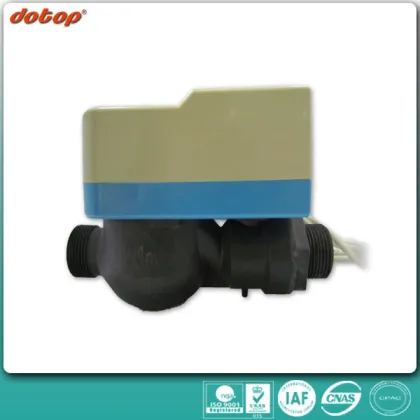 High tech remote water meter with valve lock