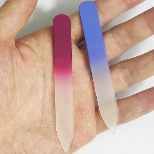 2 Pack Mini Glass Nail File with Case
