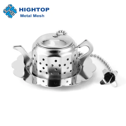 Shiny Gold Loose Leaf Tea Strainer and Infuser with Tray: Elegant Metal Tea Maker for Brewing High-Quality Teas