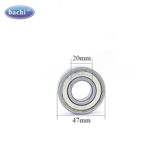 High Performance Precision 6204Z Deep Groove Ball Bearing