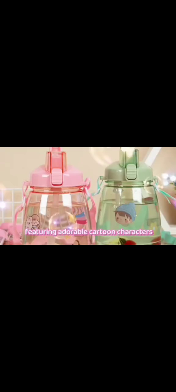 Cute Flip - top Big - belly Straw Cup