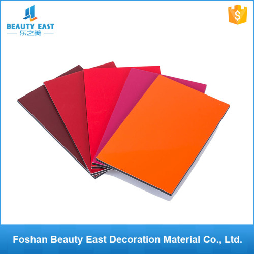 Installation cccessories available glossy wall decoration materials ACP aluminum composite panel