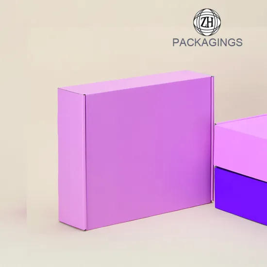 Custom design cardboard mailer box for clothing