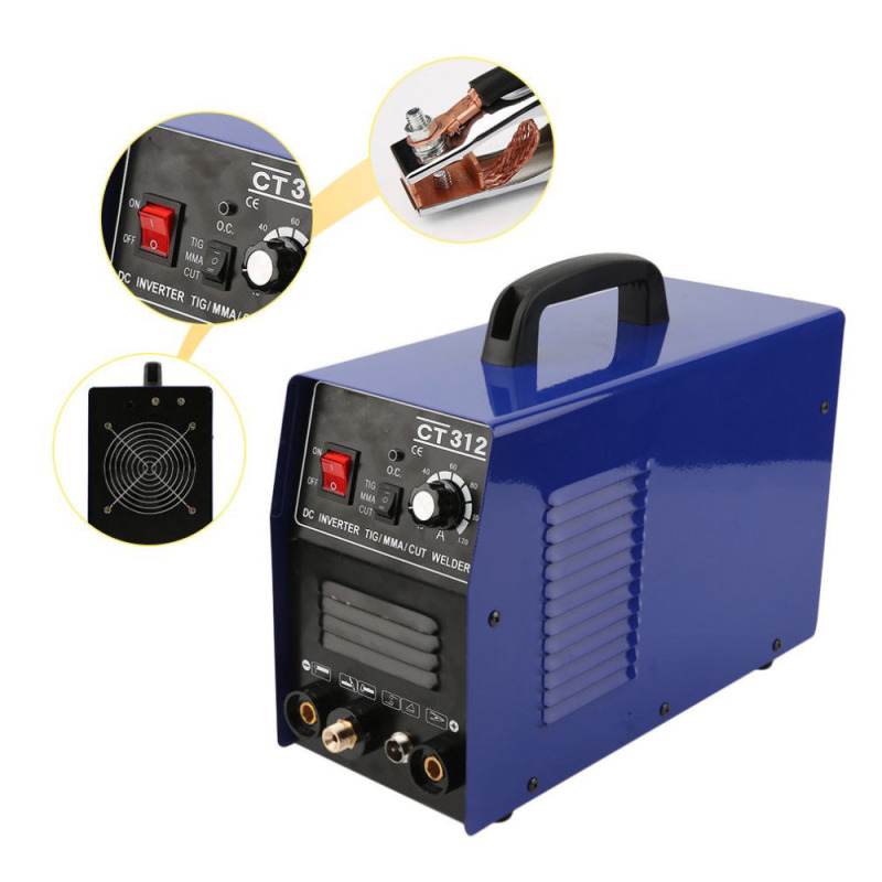 CT312 Plasma Cutter, TIG/CUT/MMA 3In1 Multifunction ARC TIG Welder Machine 220V