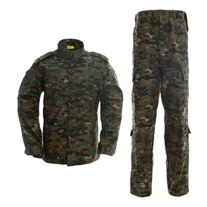 Unisex Woodland Jungle Blue Camouflage Tactical Uniform Sets