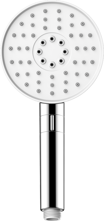 120mm Triple Function Round Push Dial Hand Shower