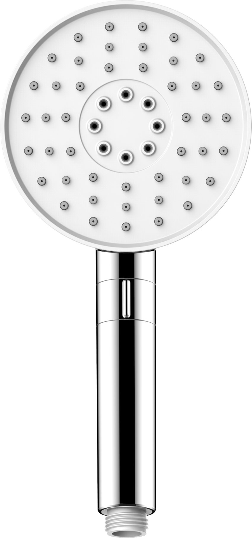 120mm Triple Function Round Push Dial Hand Shower