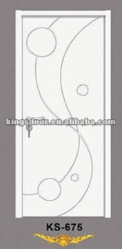 fashion entry door wood,elegant white flush door