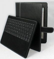Custom Nontoxic Rechargeable And Slim Ipad 2 Leather Case With Bluetooth Keyboard Stand