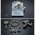 Steel Shower Set 304 Stainless-Steel Wall Mount Bathroom Shower Set Factory