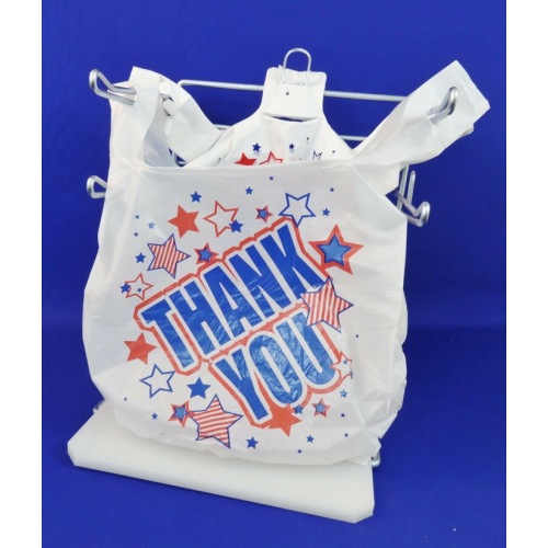 Plastic Shopper Tote Resealable Clear Bags