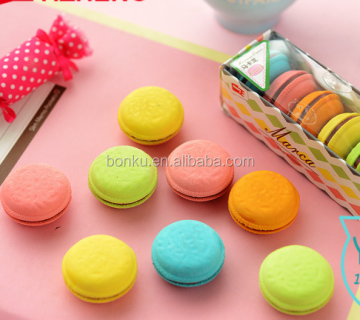 Creative Candy Color 3D Macaroon Movable Eraser
