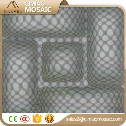 Brown Red Mix Round Ball Glass Mosaic For Wall Phantom 3D Glass Tiles
