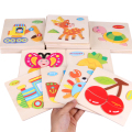 Intelligence Children Educational Toy Kartong Animal Wooden 3D Puzzle