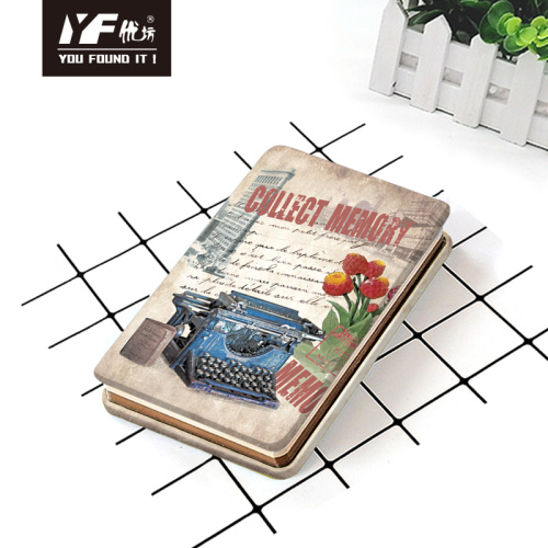 Notebook Paper Template Retro service station style metal cover notebook Supplier