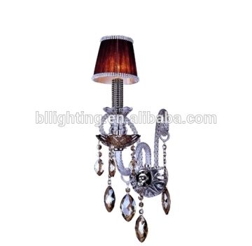 Classic glass crystal candles wall sconces