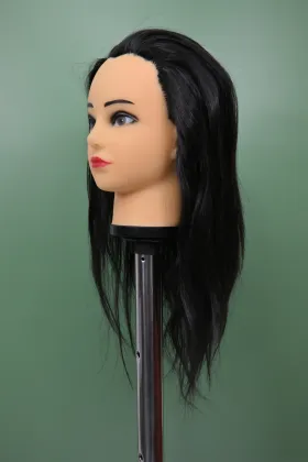 Professional Black Hair Styling Mannequin Head