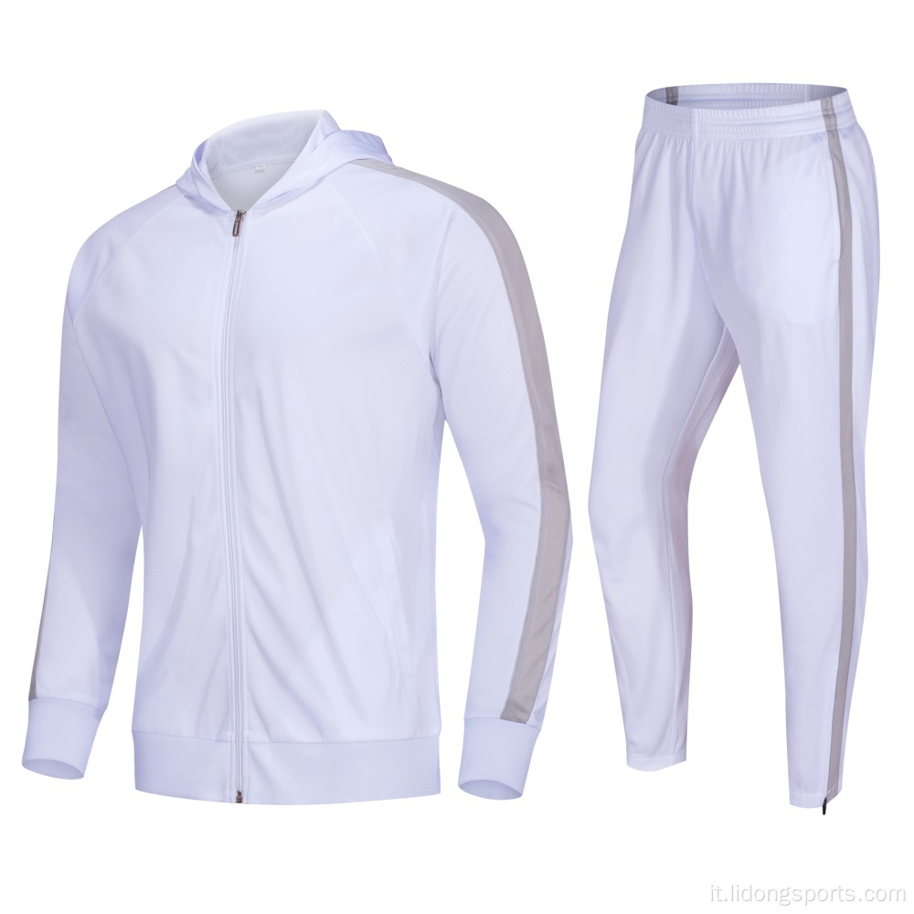 2022 Pianura Blank Casual Poliestere Fleece Gym Gym Gym Cappucciò Abiti Abiti Abbigliamento Sportswear Tracksuit con disegni per le donne da uomo Signore