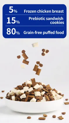 complete freeze dried stuffed puffed mix cat food