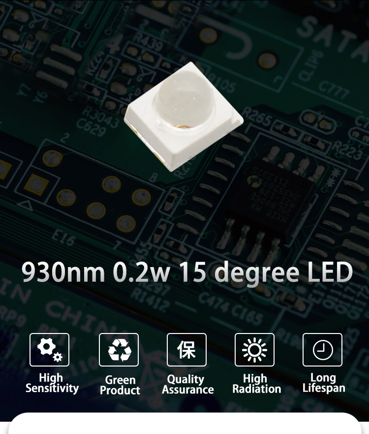 Dome-Lens-IR-LED-930nm-15-degree-2835-SMD-2835FIRC-93L14I100-15A-930nm-LED-15-degree-2835-SMD-LED-Infrared-LED-0_01