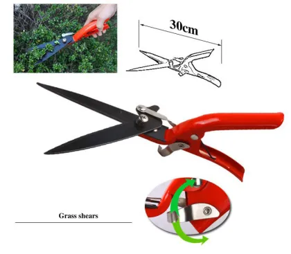 Aluminum Alloy Long Handle Gardening Tools Kit - Shovel and Combination Tool