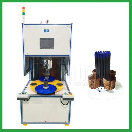High speed electric motor stator automatic coil winding machine