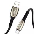 5a lange micro USB -gegevenskabel met lamp