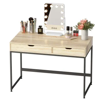 Modern Makeup Dressing Table Set for Girls: Bestier Simple Home Furniture