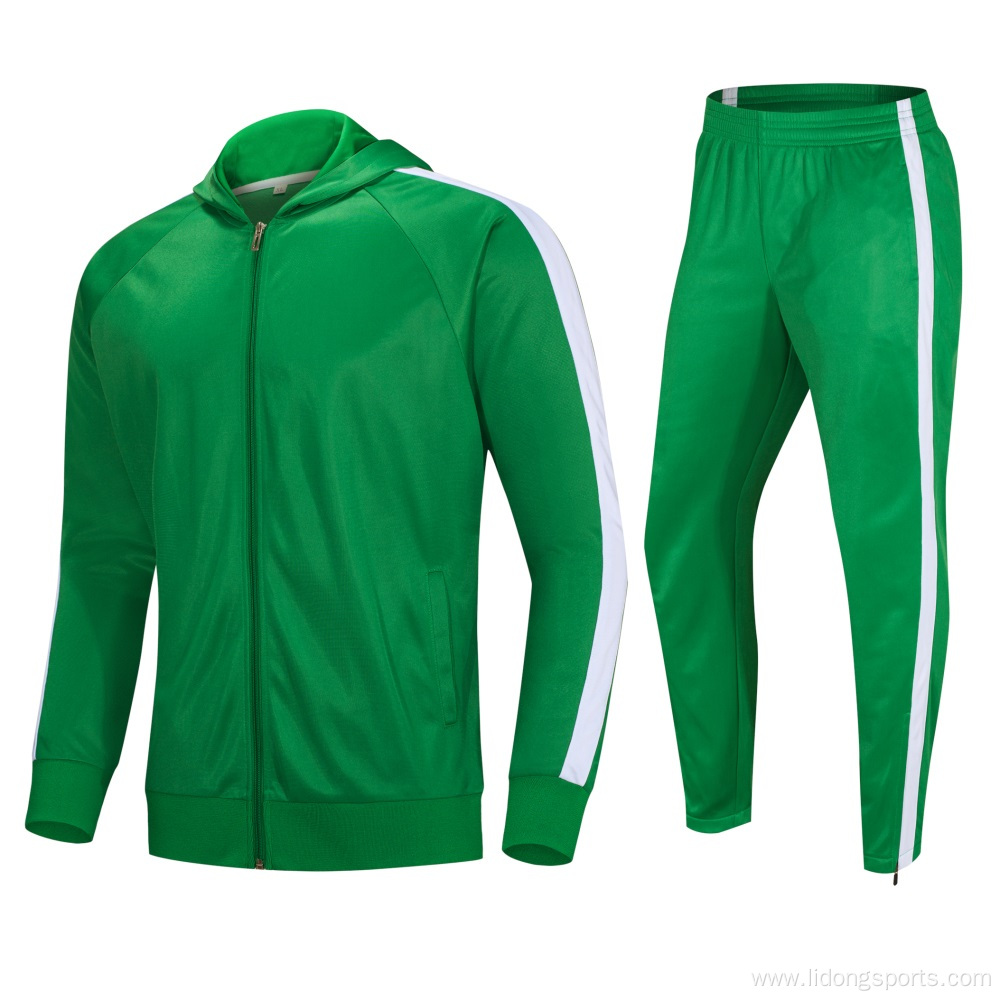 Wholesale Mens Sweat Suits Zips 2 Pieces Hoodie