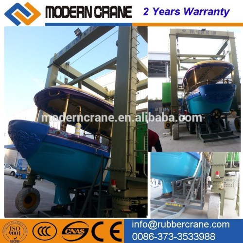 fully hydraulic rubber gantry crane, Rubber tyre Boat LIfting crane