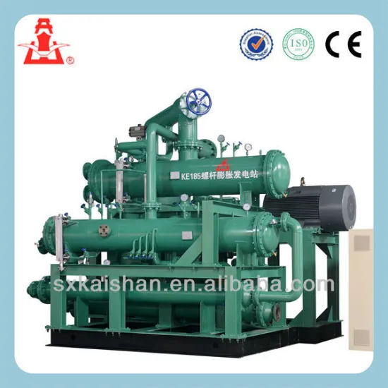 ORC clycle screw steam expander power generators gas powered steam generator