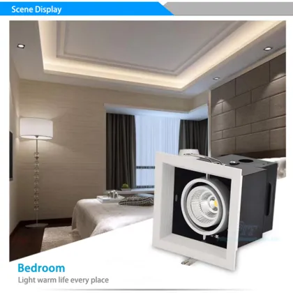 30W LED Downlight Recessed, Single, Double or Triple Head Square Downlight