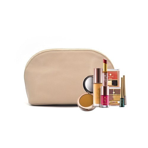 Stylish Customized Travel Portable Pu Leather Cosmetic Bag