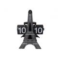 Magnífico relógio em forma de torre eiffel 3D