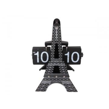 Wspaniały zegar Flip-Tower Eiffel-Tower