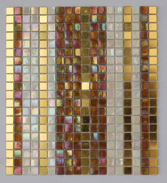 Iridescent Mosaic Mix Gold Mosaic Tile (HC-28)